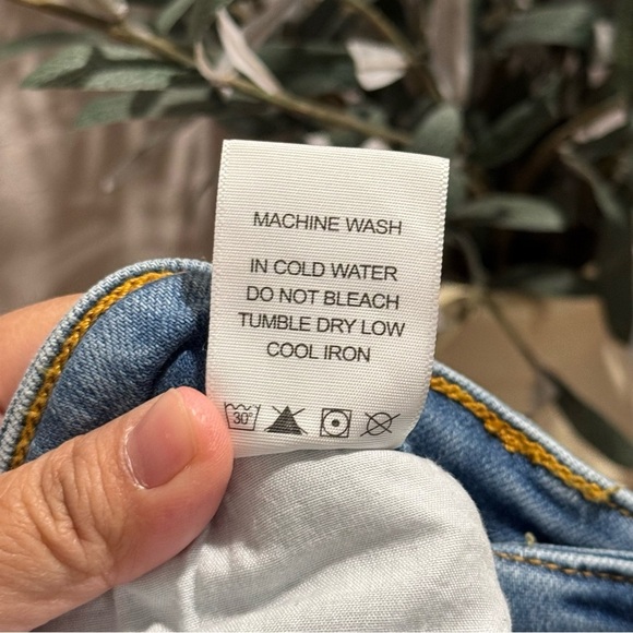 Judy Blue Size 0 Thermal High Rise Contrast Straight Denim Jeans Comfort Stretch - Picture 5 of 6